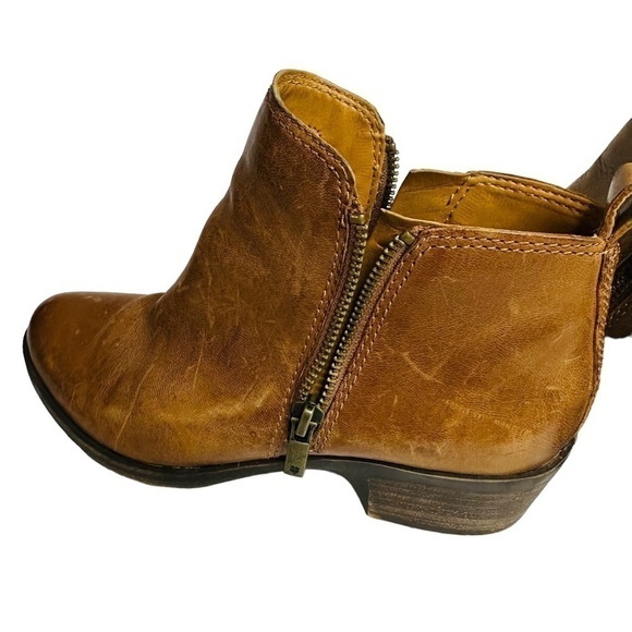 Lucky Brand Brown Leather Booty Women’s Size 7M - Picture 10 of 12